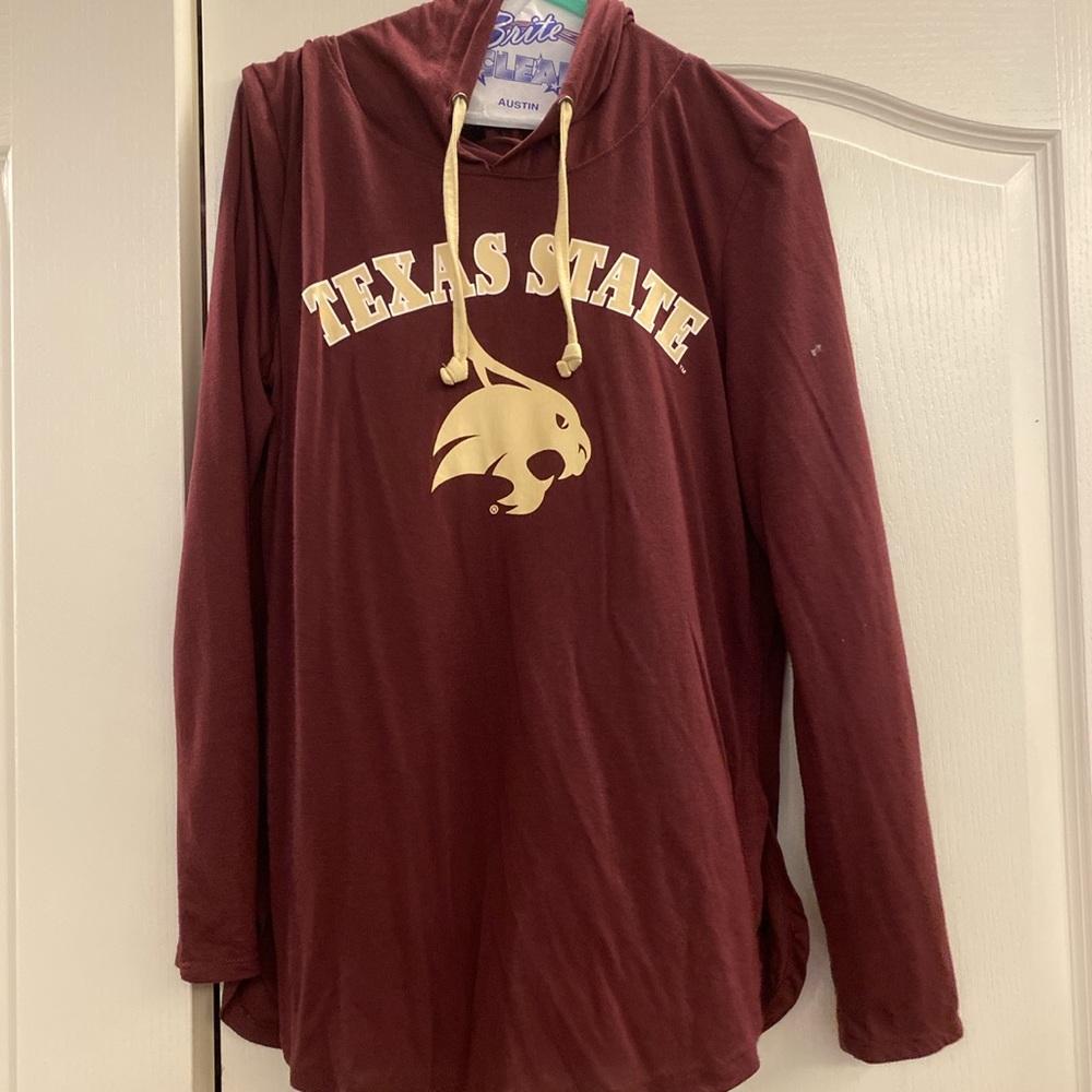 light weight maroon texas state jacket